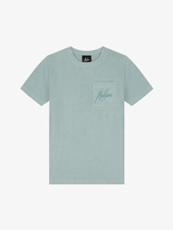 Malelions Jongens t-shirt signature towelling Blauw - 176