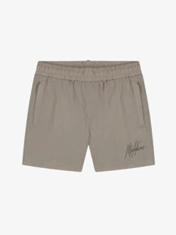 Malelions Jongens zwembroek crinkle Taupe - 176