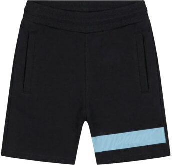 Malelions Junior Captain Shorts Zwart / Blauw-104 maat 104