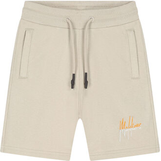 Malelions Junior Split Shorts Beige / Oranje-152 maat 152