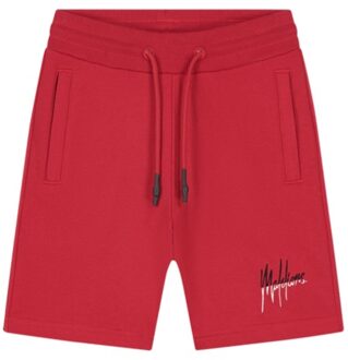 Malelions Junior Split Shorts Rood / Wit maat