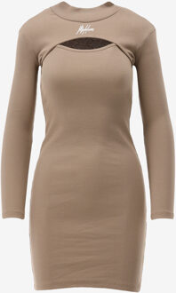 Malelions Jurk CUT-OUT DRESS bruin - S;M;L