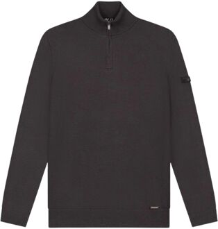 Malelions Knitted 1/4 Zip Sweater Heren - XXL