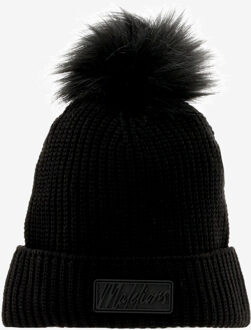 Malelions Muts KNITTED BEANIE zwart - 1 Maat