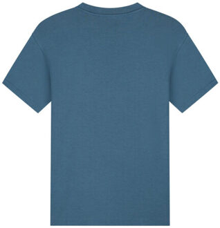 Malelions Nylon pocket t-shirts mm1-aw25-23 - maat M Blauw