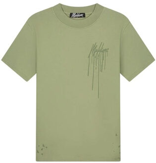 Malelions Painter t-shirts Groen - XL
