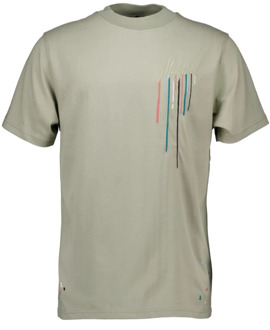 Malelions Schilder T-shirts voor mannen Herenlions , Green , Heren - Xl,L,M,S