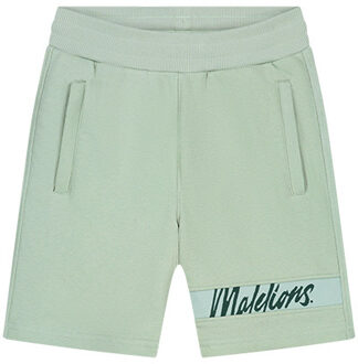 Malelions Short captain 2.0 - Aqua grijs/mint - Maat 164