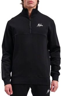 Malelions Sport Counter Half Zip Sweater Heren zwart - XL