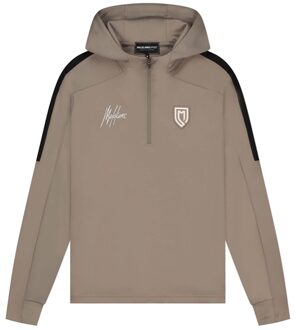 Malelions Sport Fielder Hoodie MS1-AW23-07-164 Bruin maat