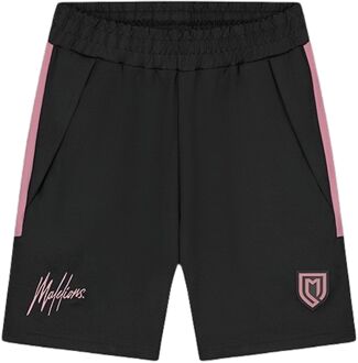 Malelions Sport Fielder Joggingshort Heren zwart - roze - L