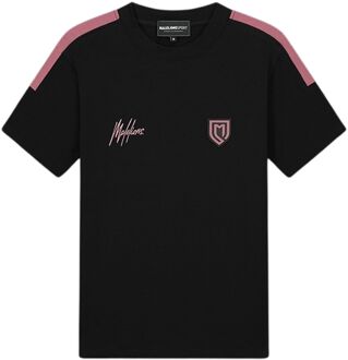 Malelions Sport Fielder Shirt Heren zwart - roze - XL