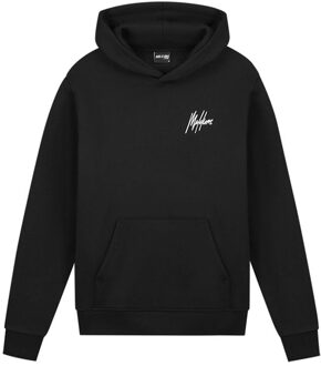 Malelions Sport Logo Hoodie MS1-AW23-25-900 Zwart maat