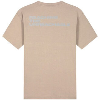 Malelions Sport oversized active t-shirt ms2-aw24-30-336 Taupe - XL