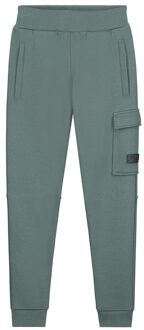 Malelions Sweat broek cargo - Teal - Maat 164