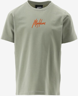 Malelions T-shirt STRIPED SIGNATURE T-SHIRT groen - 164/14J;128/8J