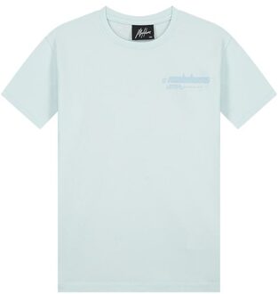 Malelions T-shirt worldwide - Licht blauw - Maat 140