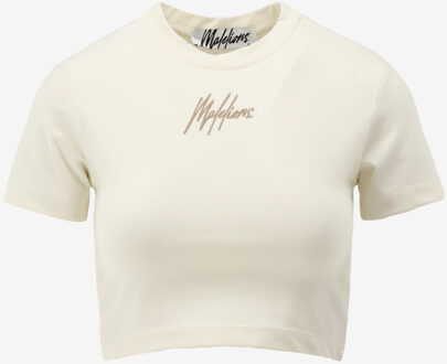 Malelions Top SIGNATURE CROP TOP ecru - M