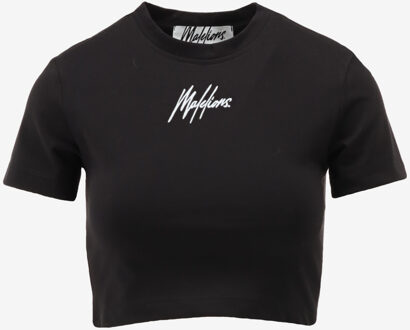 Malelions Top SIGNATURE CROP TOP zwart - L;XL