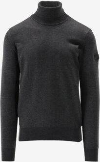Malelions Trui KNITTED TURTLENECK donker grijs - M;XXL