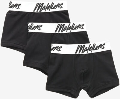 Malelions Underwear BOXER 3-PACK zwart - 140/10J;128/8J