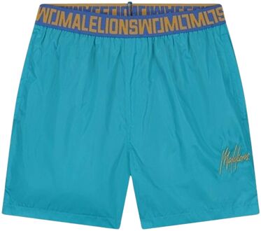 Malelions Venetian Zwemshort Heren blauw - goud - XXL