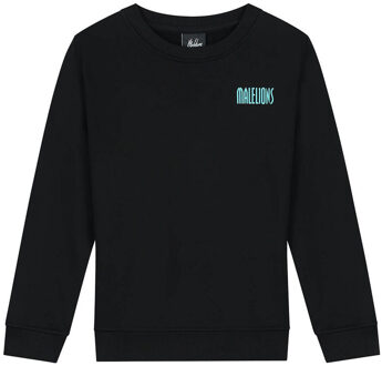 Malelions winter sweater jongens - zwart - hollywood map - Maat 140