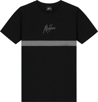 Malelions winter t-shirt jongens - zwart grijs - Tube - Maat 128