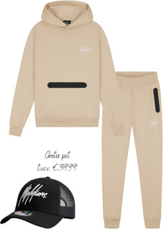 Malelions winter tracksuit jongens - khaki groen - Sport Counter + GRATIS PET! - Maat 140