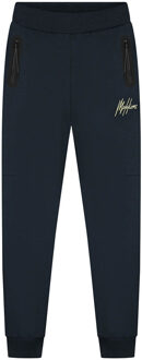 Malelions winter trainingsbroek jongens - navy blauw/geel - counter - Maat 140