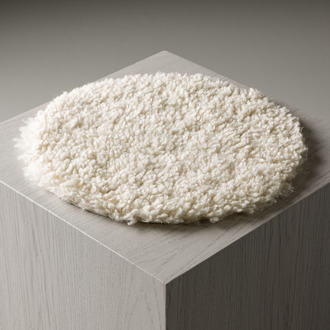 Malia teddy vachtje wit - Ø 34 cm