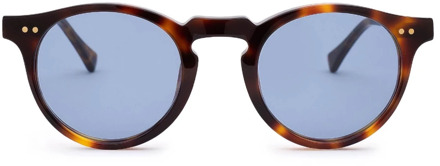 Malibu Sunglasses - Light Blue on Tortoise Nialaya , Brown , Heren - ONE Size