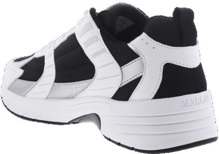 Mallet. Heren holloway sneaker /zwart - maat 44 Wit