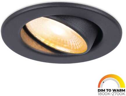 Malta - LED Inbouwspots Badkamer IP44 Zwart