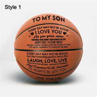 Mama En Papa Om Mijn Zoon U Basketbal Mannen Outdoor Sport Training Basketbal Bal Officiële Size7 Basketbal Professionele Spelers style1