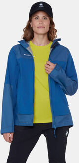 Mammut Ducan Guide Hooded Hardshell Jas Dames Blauw - M
