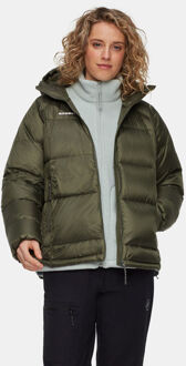 Mammut Glacier Glow IN Hooded Donsjas Dames Groen - S