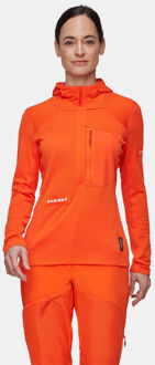 Mammut Nordwand Advanced FL Half Zip Hoodie Fleecetrui Dames Rood - M