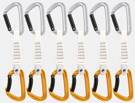 Mammut Sender Keylock 12 cm 6-Pack Quickdraws Grijs - One size