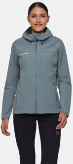 Mammut Ultimate Comfort Hooded Softshell Jas Dames Grijs - L