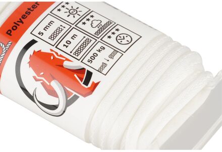 Mamutec Hoogwaardig Touw Paraloc - Gevlochten Polyester - Uv-bestendig - 5mm X 10m - Assorti