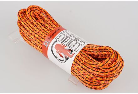 Mamutec Touw Pa Paraloc Oranje-zwart 8mm 10m