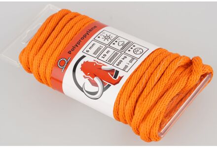 Mamutec Touw Paraloc Polypropyleen Gedraaid Oranje 6mm 10m