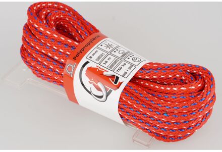 Mamutec Touw Polypropyleen Paraloc Rood-blauw Wit 8mm 10m