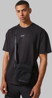 Man Active Basic Oversized T-Shirt, Black - M