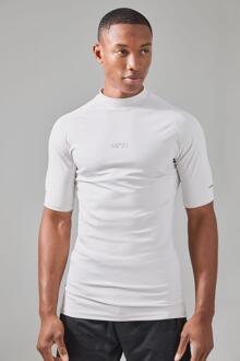 Man Active Compression T-Shirt, Grey - XL
