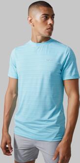 Man Active Dun Performance T-Shirt, Light Blue - XL