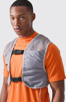 Man Active Hydration Hemd, Grey - XL