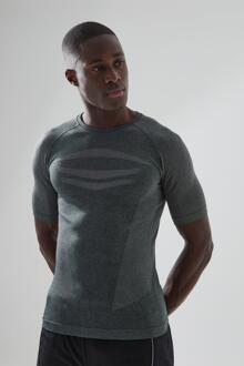 Man Active Naadloos T-Shirt, Sage - L