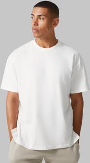Man Active Oversized T-Shirt, Ecru - XS